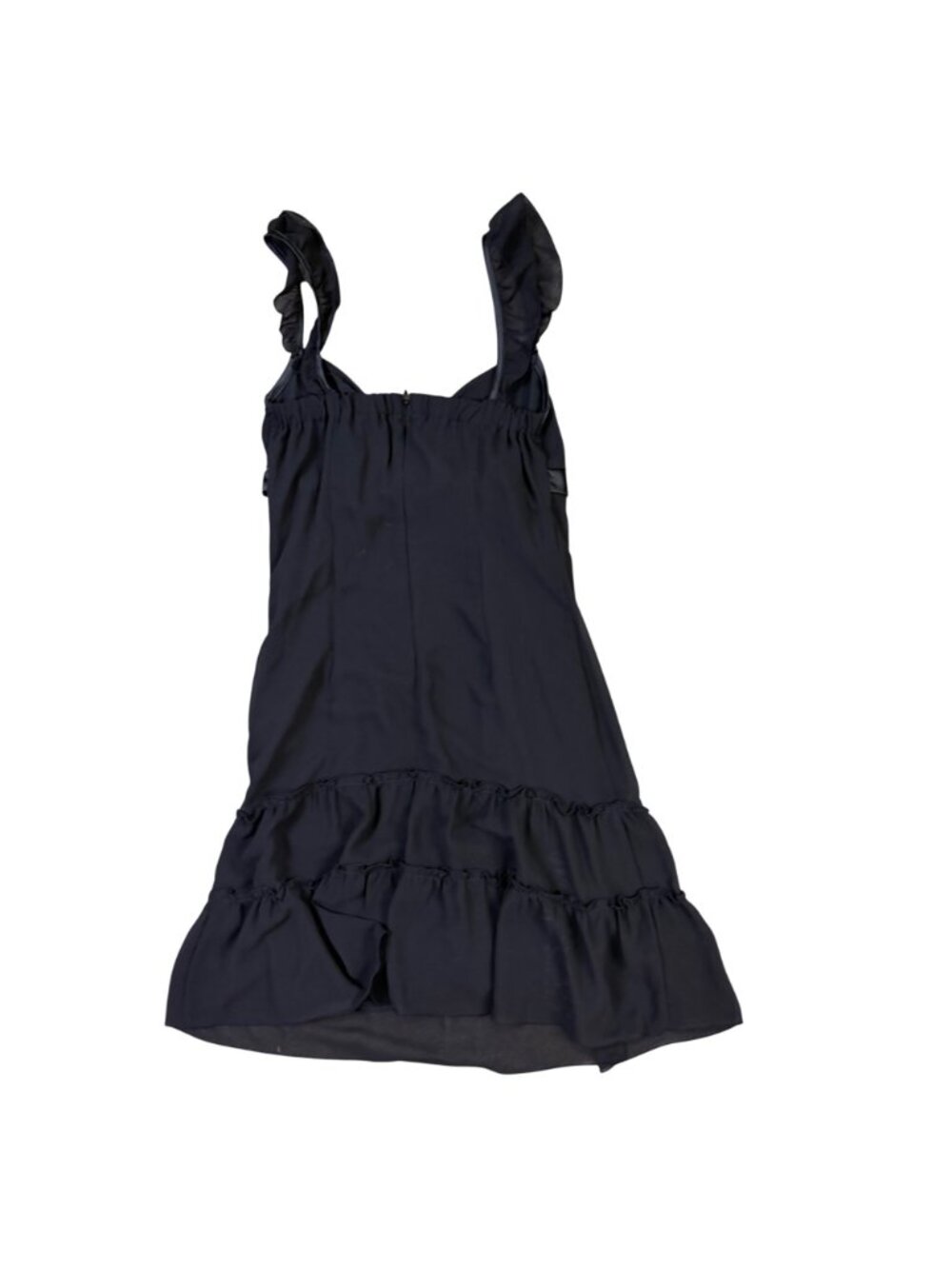 Cecil McBee Womens Black Tiered Ruffle Sleeveless Bow Detail Dress Size 9 - Picture 3 of 6